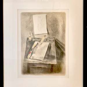 Still Life Lithograph by Raphael Soyer, Image 9.