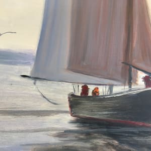 Impressionist Harbor Scene by Selma J Cubell 