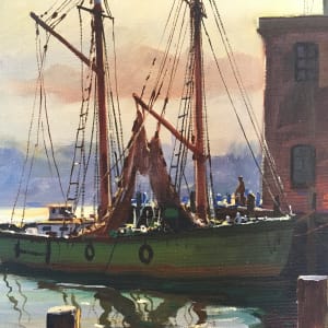 Boats at Dock by C Hjalmar "Cappy" Amundsen 