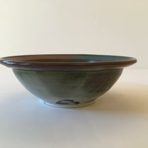 Ceramic Bowl with Interior Floral Design by Unknown 