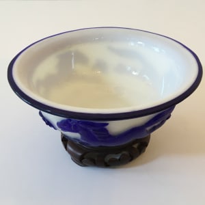Exquisite Antique Peking Cameo Bowl by Unknown 