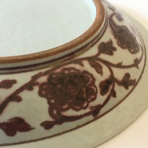 Chinese Red and White Plate by Unknown 