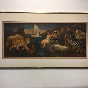 Female Nude with Animals by Charles Burdick