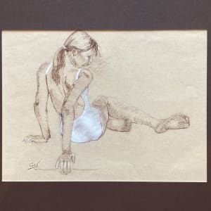 Dancer in Seated Gesture 2 by James Cobb