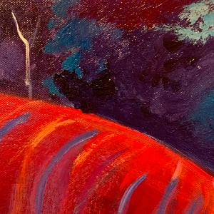 Damson Sky Over Crimson Hill by Noelle McAlinden 