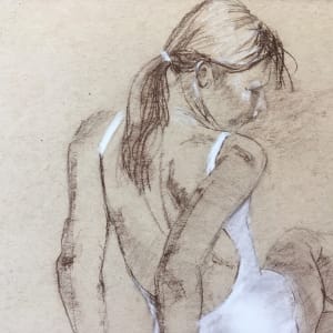 Dancer in Seated Gesture 2 by James Cobb 