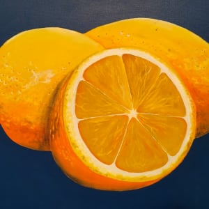 Colombian Pop Art, Painting of Lemons by Unknown 