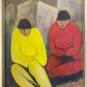 Chinese Modernist Scenes of Two Figures by H. Xumo