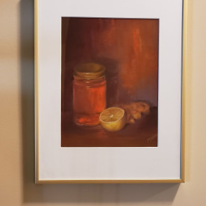 Cough Syrup - Soft Pastels, Framed by Monika Gupta 