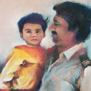 Family Portrait - Commission by Monika Gupta 