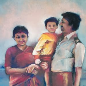 Family Portrait - Commission by Monika Gupta
