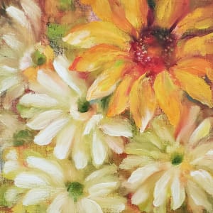 Sunflower and Daisies by Monika Gupta