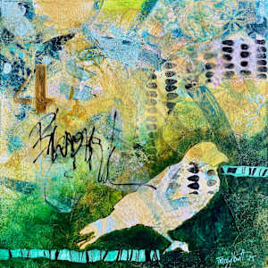 Balcony Bird: Shedding Struggles by Tracey Hewitt, Image 1.