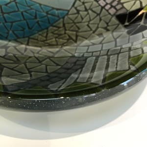 Mosaic Bowl by Nancy Gong  Image: Glass Mosaic Bowl, detail 1