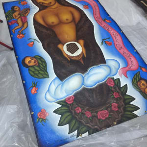 La Virgen Del Pastel De Chocolate by TERESA VILLEGAS 