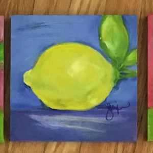 Lemons, After Matthew Johnston (Dark Pink) by Jennifer Hooley 
