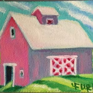 Little Berry Pink Barn by Jennifer Hooley 