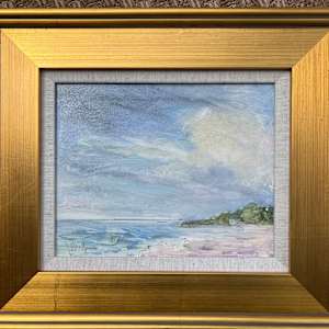 Shoreline, Painting on the beach (Series) by Jennifer Hooley, Image 4.