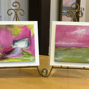 First Abstracts II (Left & Right) by Jennifer Hooley