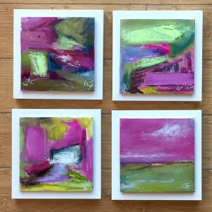 First Abstracts II (Left & Right) by Jennifer Hooley 