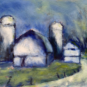 After George's Barn (Left & Right) by Jennifer Hooley 