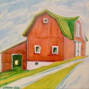 Little Barn I by Jennifer Hooley 