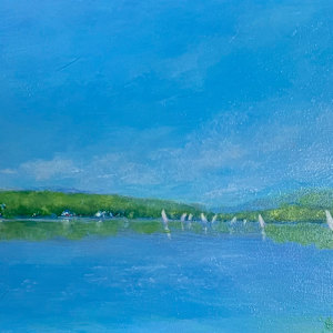 Cazenovia Lake, Summer Sailing (Series) 1 of 2 by Jennifer Hooley 