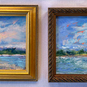 Lake Inspired (5x5” series) by Jennifer Hooley 