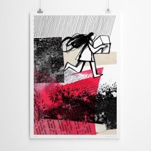 Nowhere to Go but Anywhere / Limited Edition Giclee print A1 by Tribambuka 