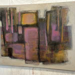 Echos in Warm Abstraction by Ann Flemings | FlemingsArt.com 