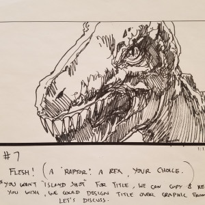 Jurassic Park Teaser Trailer Concept, "Bones" 1 - 8 by John Alvin 