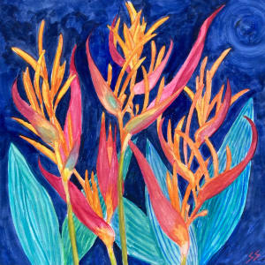 Orange flame