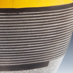 Black/White & Yellow Graphic Bowl by BilianaPopova 