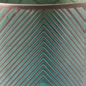 Coil Blue Geometric Vase by BilianaPopova 