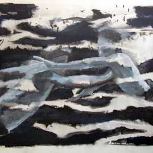 Blue Swimmers (Digital Print - Framed) by Karim Shuquem, Image 1.