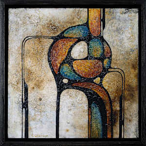 Embrace by Sonia Wilkinson  Image: 'Embrace'—arrives framed and ready to hang, complete with a wall hook.
