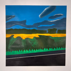 Morning Road: A Study in Warm & Cool by Arieal Celestine, Image 1.