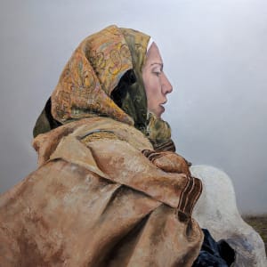 Refugee Woman by Abdul Khaliq Ansari