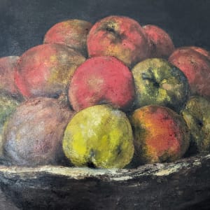 Still Life with Apples and a Pomegranate by Abdul Khaliq Ansari 