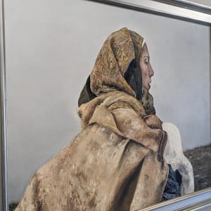 Refugee Woman by Abdul Khaliq Ansari 
