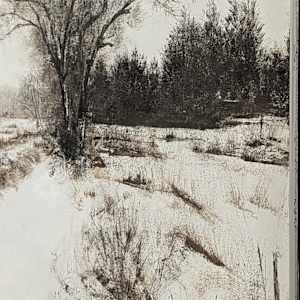 Snowy Creek by Abdul Khaliq Ansari 