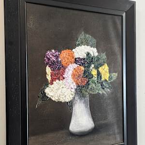 Dahlias by Abdul Khaliq Ansari 