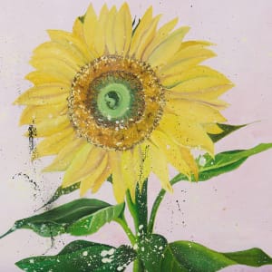 "Sunflower" by Georgia O'Keeffe - copied by Nila Jane Autry