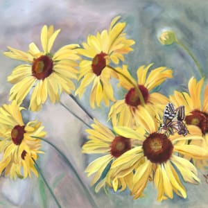 Not sunflowers - Mountain Yellow Wildflowers by Nila Jane Autry