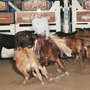Bob Kingsley  Image: Bob Kingsley showing at the 1999 NCHA Summer Spectacular, Country Countdown. 
