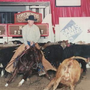 James Hooper  Image: James Hooper showing at the 1999 NCHA Futurity. 