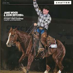 1992 - 2021: NCHA Open Futurity Champions (Chatter Edition)  Image: 2021 NCHA Open Futurity Champion, Janie Wood, shown by John Mitchell.
