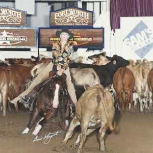 Betsy Mecom  Image: Betsy Mecom at the 2000 Derby Amateur, riding Little Miss Mecom.
