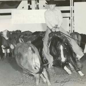 Bobby Pidgeon  Image: Bobby Pidgeon riding Dual Pep at the 1991 NCHA Summer Spectacular, Non-Pro