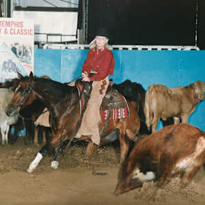 Christy Leeth  Image: Christy Leeth showing at the Memphis Futurity, Amateur. 